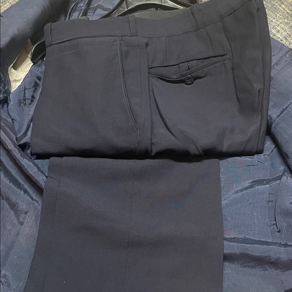 Sleek Navy Dress Pants - Picture 2 of 2